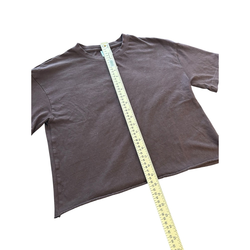 Gymshark Lifting Club Espresso Brown Cropped Graphic T-Shirt Womens Small - Picture 6 of 8